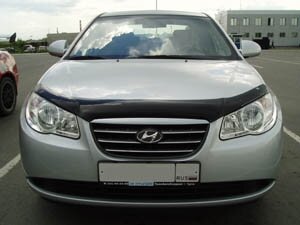 Дефлектор капота (мухобойка) Hyundai Elantra 2007-2011 (Хюндай Элантра) SIM